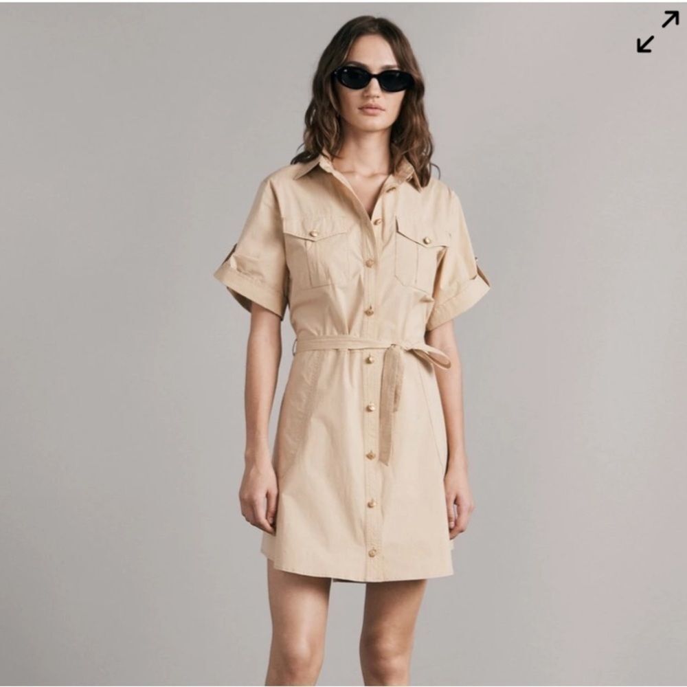 Rag & Bone S Roxanne Mini Dress
Color: Light Khaki
